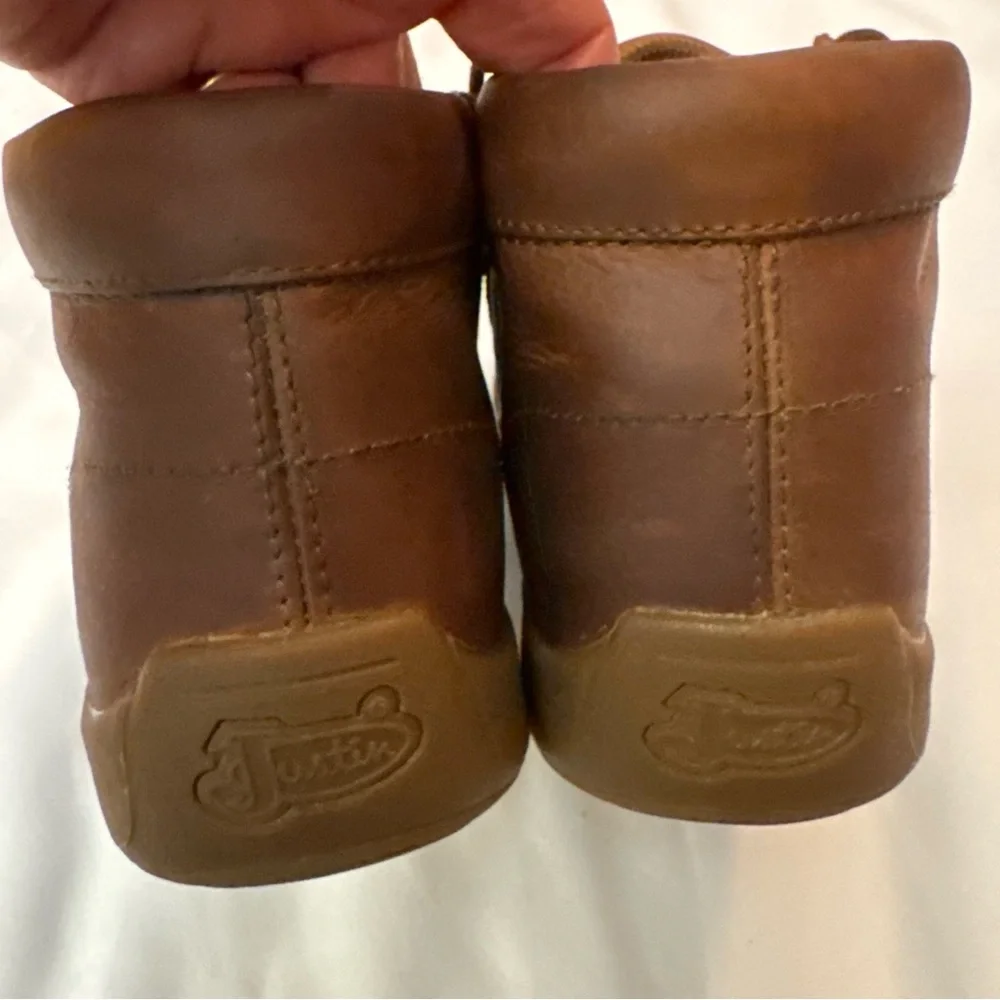 Justin Boots Brown Leather Men's Loafers
